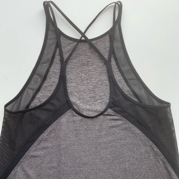 Lululemon Run Off Route Sheer Tank Top Racerback Crisscross Strappy Back Black 8 - Picture 11 of 15